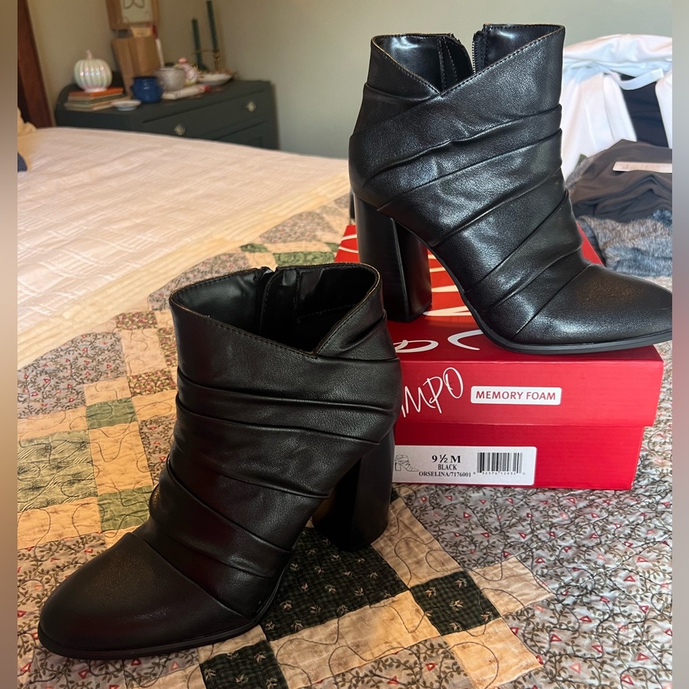 Impo Black Heeled Boots for Women